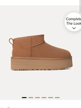 UGG Platform Ankle Boot - Chestnut